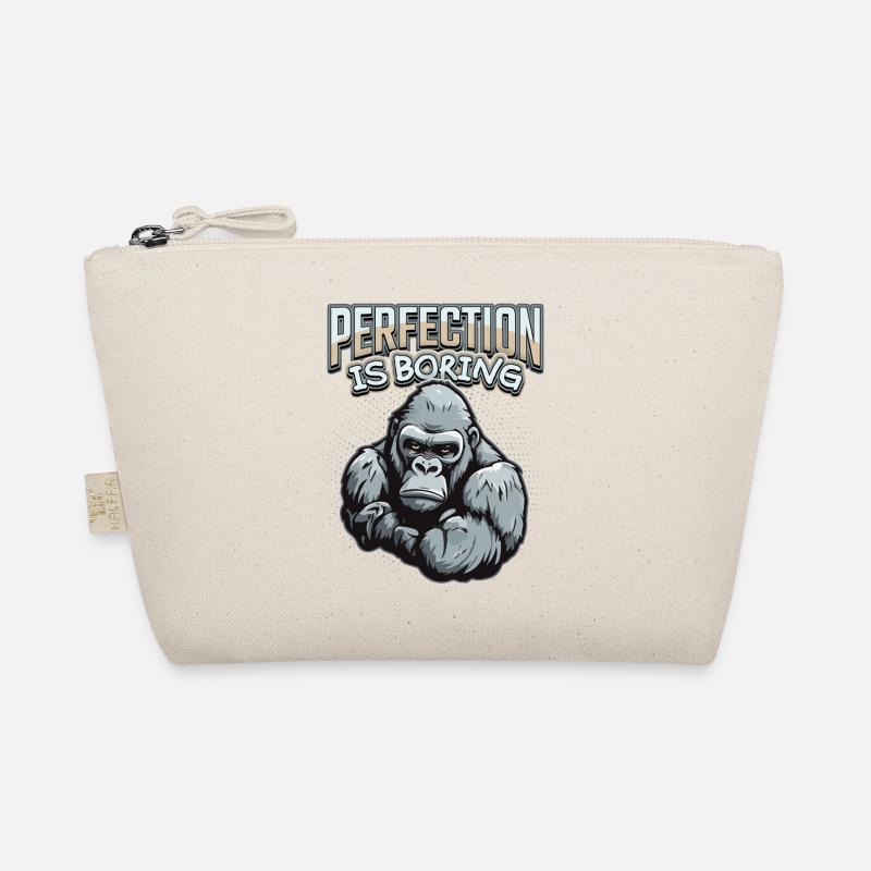 Funny Gorilla Monkey Saying, Comic Organic Pouch