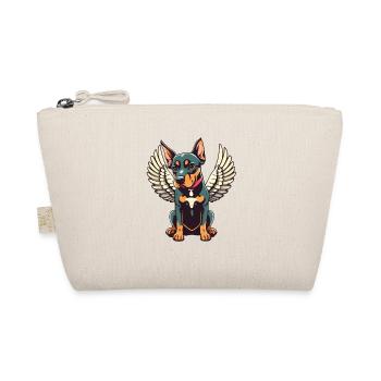 Doberman Angel, Wings Comic, Dog Illustration - Organic Pouch - nature - Front