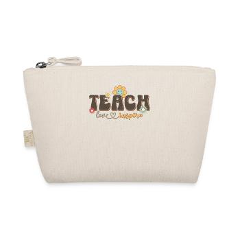 Teach Love Inspire - Back To School For Teachers - Organic Pouch - nature - Front