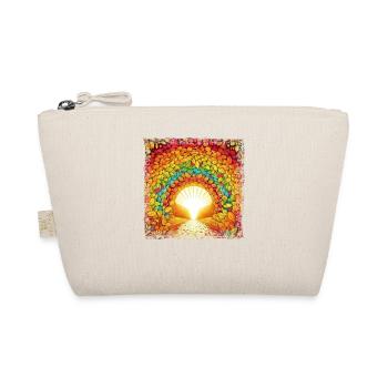 Autumnal Colour Magic: Rainbow of Leaves - Organic Pouch - nature - Front