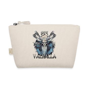Valhalla warrior the gift for warrior hearts. - Organic Pouch - nature - Front
