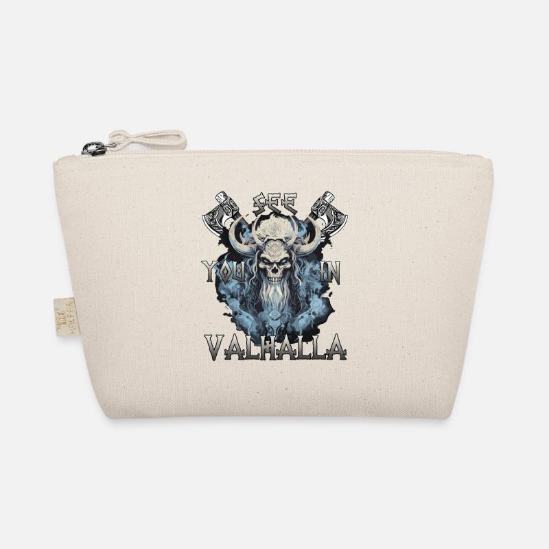 Valhalla Warrior gift for shield wall fans. Organic Pouch