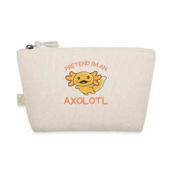 Imagine I'm an Axolotl Halloween - Organic Pouch - nature - Front