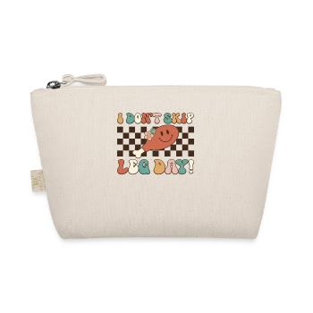 I Don't Skip Leg Day - Funny Retro Thanksgiving - Organic Pouch - nature - Front