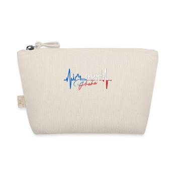Prague Skyline Heartbeat République Tchèque Heart Love Praha - Trousse biologique - nature - Devant