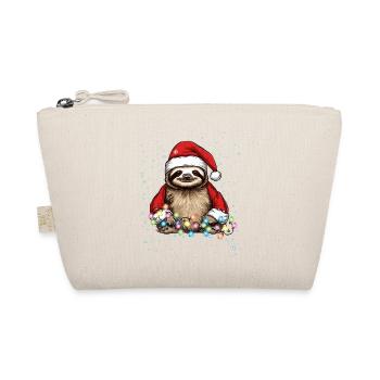Funny Sloth Christmas Design - Sloth Christmas - Organic Pouch - nature - Front