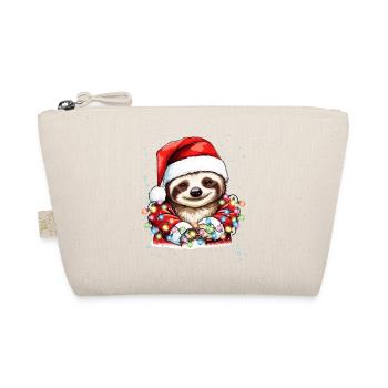 Noël déco paresseux avec des lumières de Noël - Trousse biologique - nature - Devant