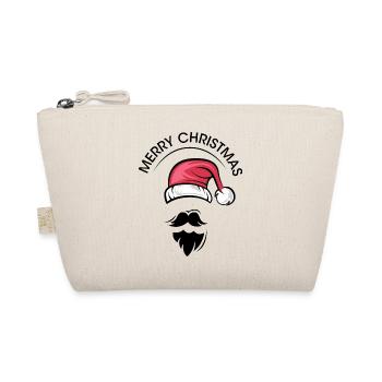 Merry Christmas Symbol xmas Santa Claus Graphic - Organic Pouch - nature - Front