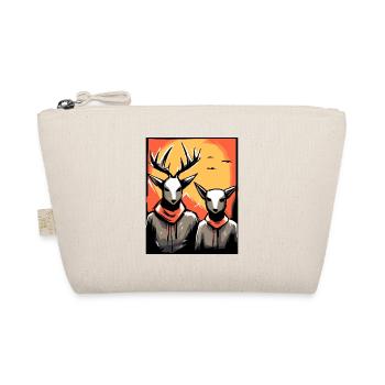 Japon Red Sun : un couple de cerfs - Trousse biologique - nature - Devant