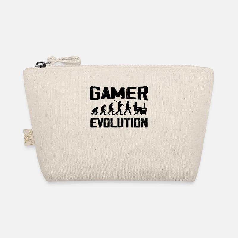 Gamer Evolution Vintage Gamer Geschenk Bio-Täschchen