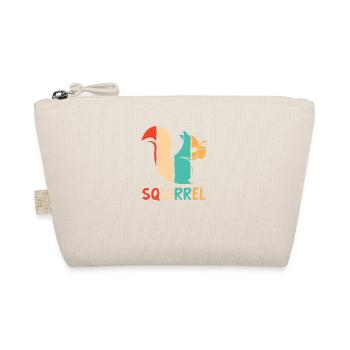 Retro Grey Squirrel Fox Squirrel - Organic Pouch - nature - Front