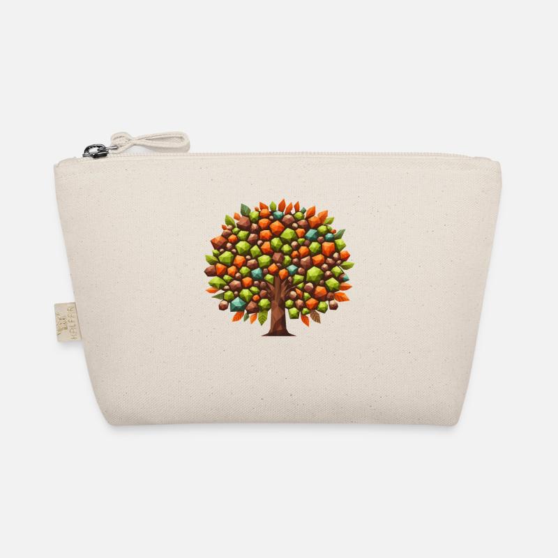 Autumn Elegance: Polygonal Deciduous Tree in Organic Pouch