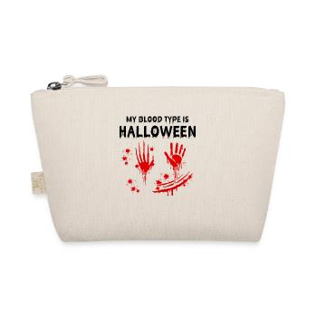 My Blood Type Is Halloween - Organic Pouch - nature - Front