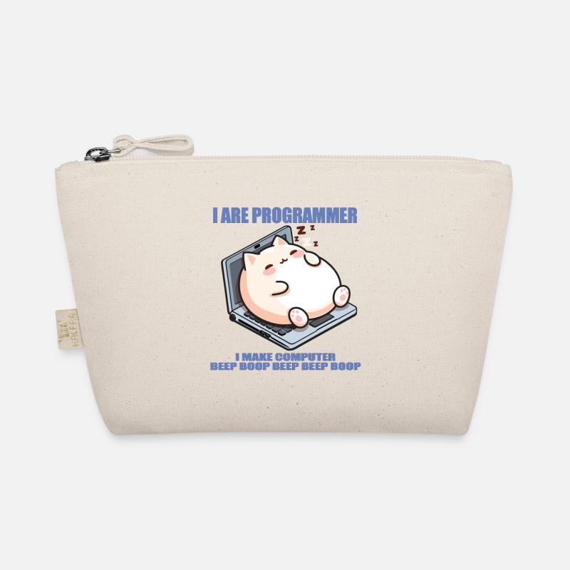 I are programmer, fat sleeping cat Organic Pouch