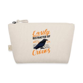 Easily distracted by Crows Crow Raven Raven Crow - Organic Pouch - nature - Front