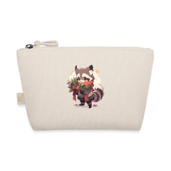 Waschbär Waschbären Waschbär Baby Wachbären - Bio-Täschchen - Natur - Vorne