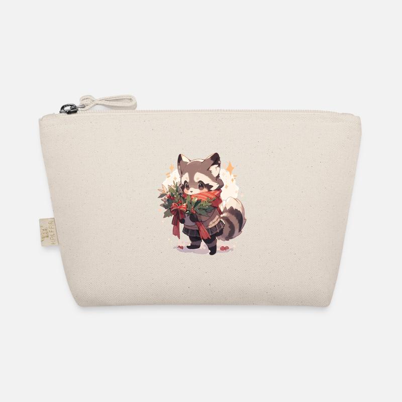 Waschbär Waschbären Waschbär Baby Wachbären - Bio-Täschchen - Natur