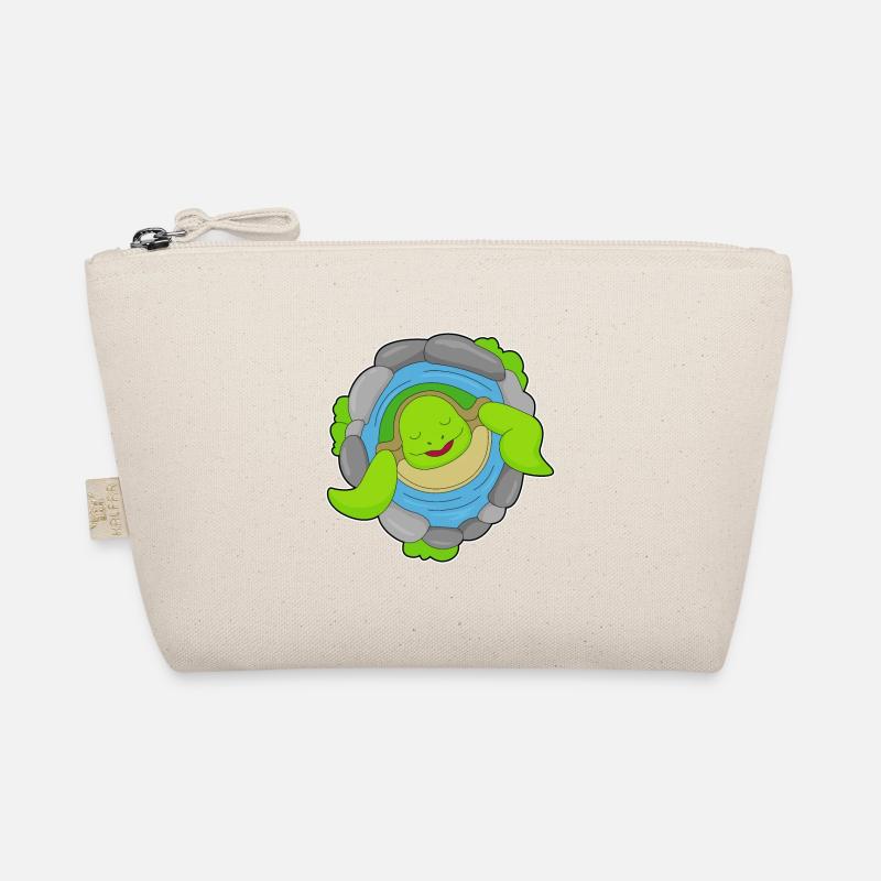 Turtle in hot spring Organic Pouch