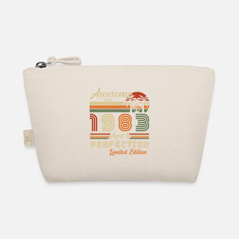 Original 1983 Retro Vintage Anniversary Organic Pouch