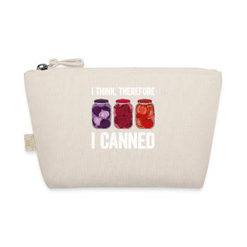 I Think Therefore I Canned - Organic Pouch - nature - Front