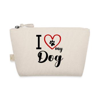 i love my dog - Bio-Täschchen - Natur - Vorne