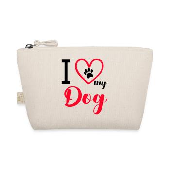 i love my dog - Bio-Täschchen - Natur - Vorne