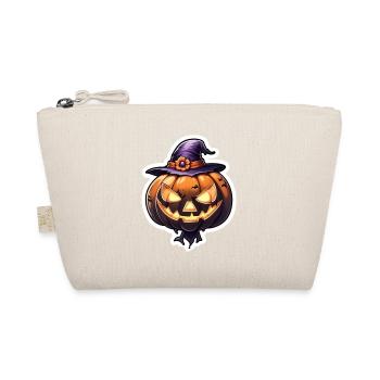 halloween - citrouille chapeau de sorciere - Trousse biologique - nature - Devant