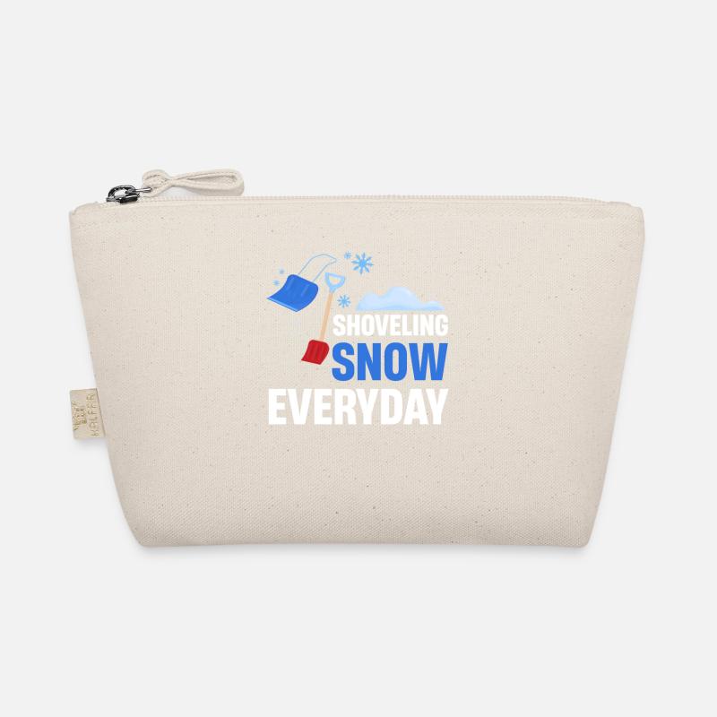 Jeden Tag Schnee Schaufeln Schaufel Pyjama - Bio-Täschchen - Natur