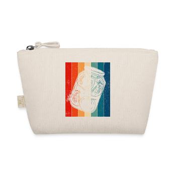 Retro Lines Pickle - Organic Pouch - nature - Front