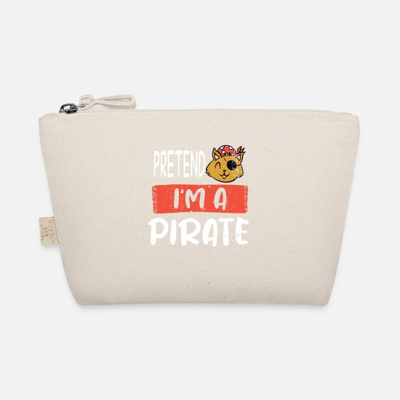 Pretend I'm A Pirate Cat Pirate Funny Organic Pouch