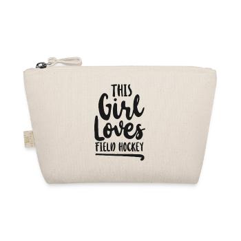 Field Hockey This Girl Loves Field - Bio-Täschchen - Natur - Vorne