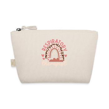 Respiratory Therapist Leopard Rainbow Nurse - Organic Pouch - nature - Front