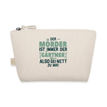 Kriminell Grün – Sei nett zum Gärtner - Bio-Täschchen - Natur - Vorne