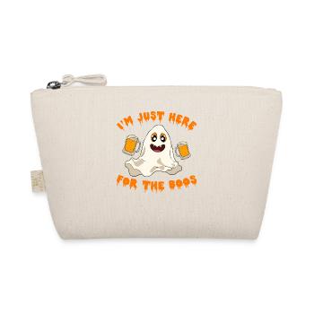 Halloween Pumpkin Halloween Ghost - Organic Pouch - nature - Front