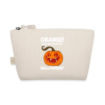 Halloween Pumpkin Halloween Ghost - Organic Pouch - nature - Front