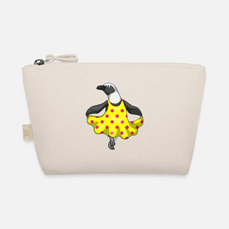 Pinguin Polka Dots Kleid Bio-Täschchen