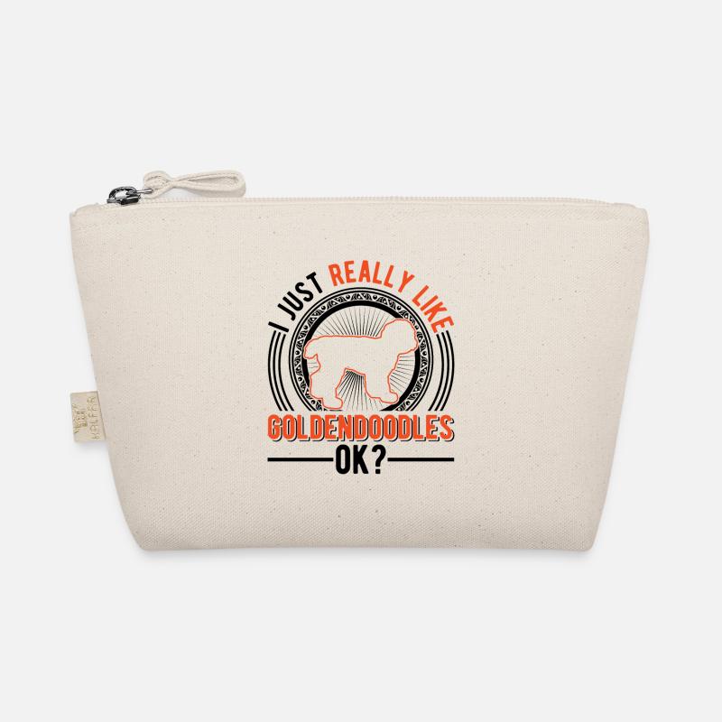 Ich mag einfach Goldendoodle Bio-Täschchen