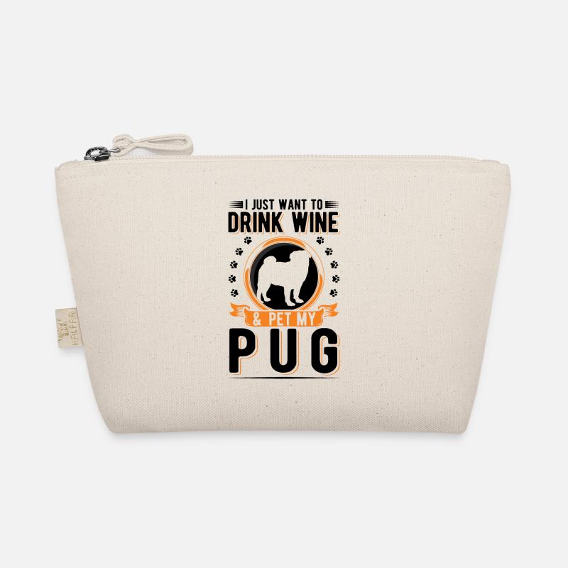 Pug and wine Organic Pouch