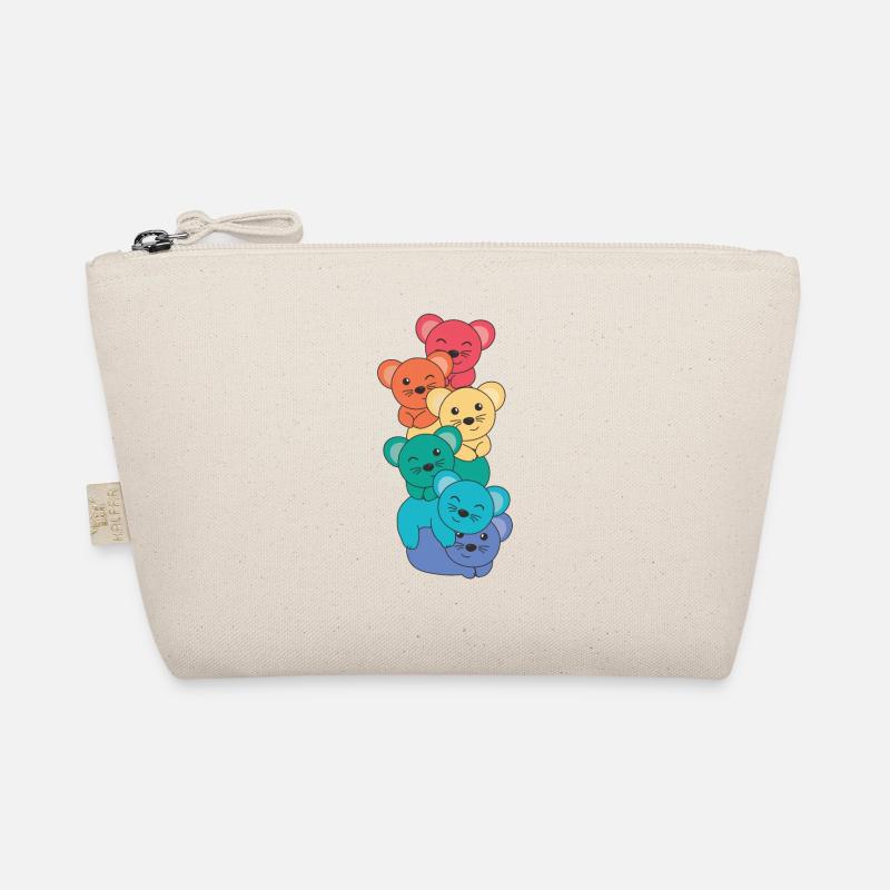 Rainbow Mouse Souris colorée mignonne pour les enfants Trousse biologique