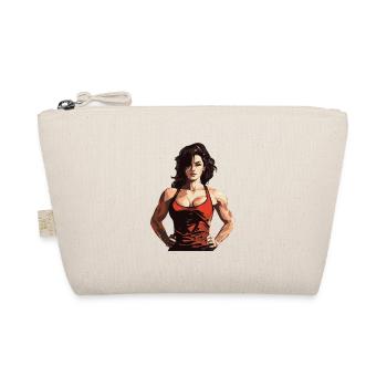 Woman Muscles Workout Gym - Organic Pouch - nature - Front