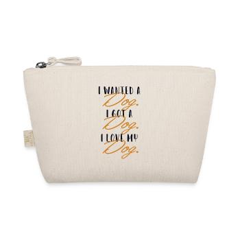 I love my Dog Four-legged Wauwau male - Organic Pouch - nature - Front