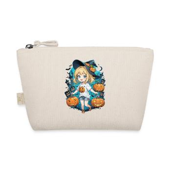 Halloween Witch Pumpkin Manga - Organic Pouch - nature - Front