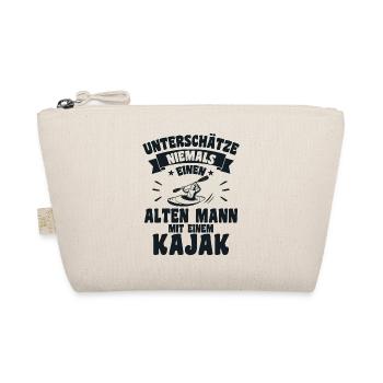 Alten mann mit einem Kajak - Bio-Täschchen - Natur - Vorne