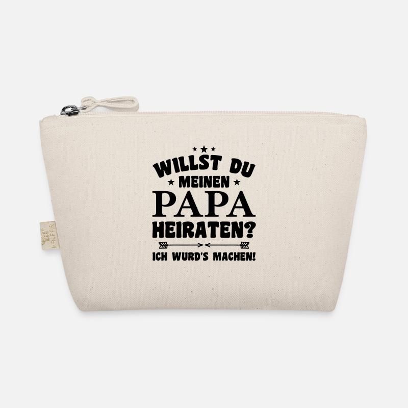 Willst du meinen Papa heiraten ? - Bio-Täschchen - Natur