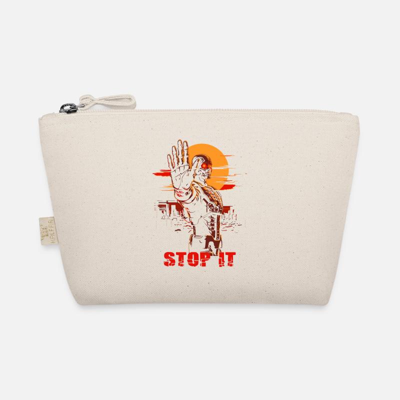 Stop it, a dystopian cyborg Organic Pouch