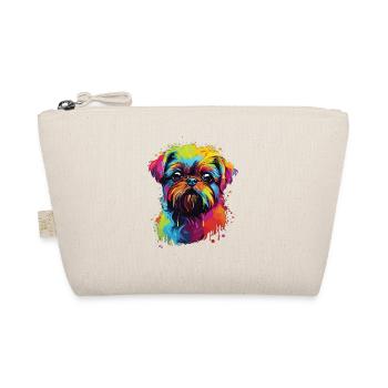 Watercolor Colorful Belgian Dwarf Griffons - Organic Pouch - nature - Front