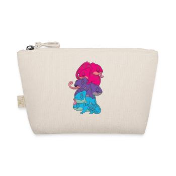 drapeau androgyne fierté LGBTQ caméléon mignon - Trousse biologique - nature - Devant