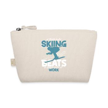 A Bad Day Skiing Beats A Good Day At Work Wintersp - Bio-Täschchen - Natur - Vorne
