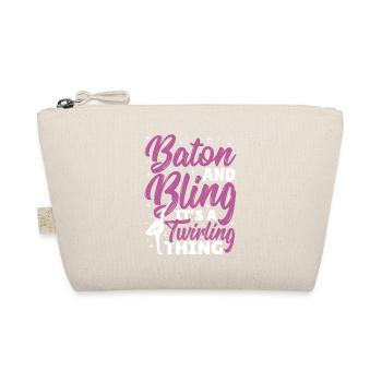 Baton Twirling Baton Twirler Gift - Organic Pouch - nature - Front