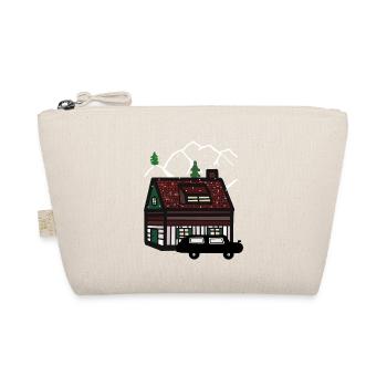 winter, holiday, mountain, house, car, snow, christmas - Organic Pouch - nature - Front